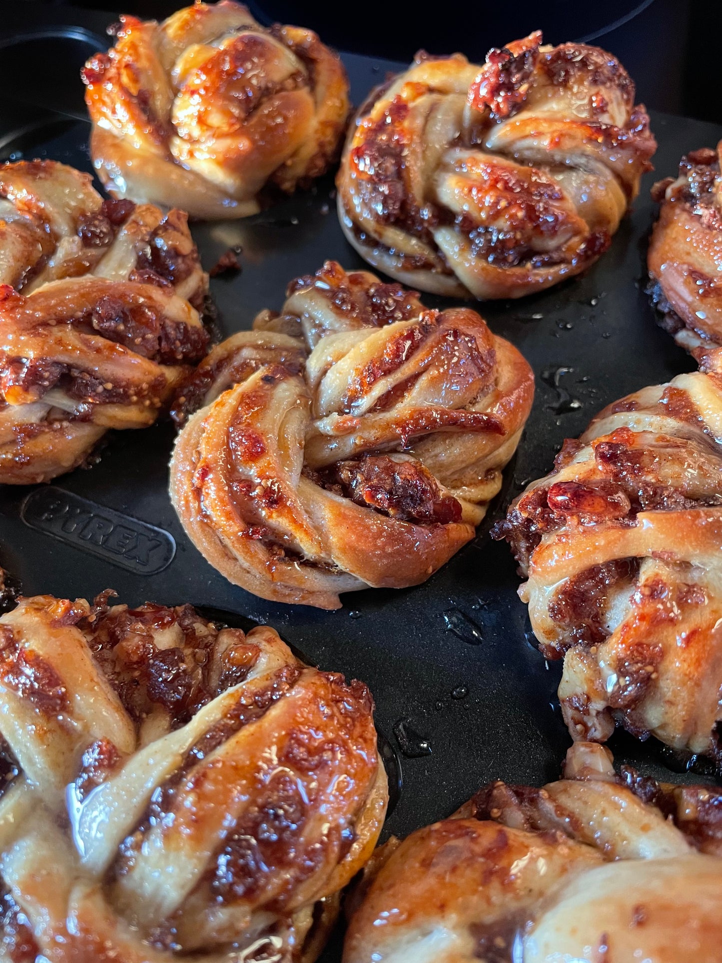 Honeyed Fig & Walnut Babka Buns