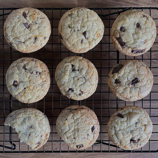Orange, Chocolate, & Rosemary Cookies
